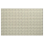 Mops Hummeln Butter Weiß Stoff (Yard (91,4 cm))
