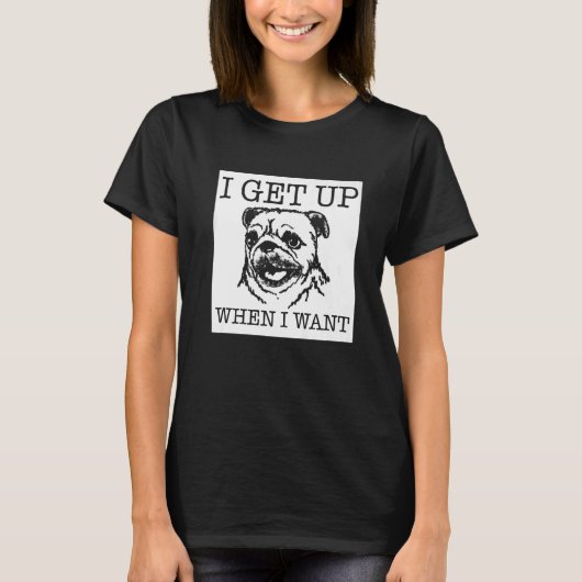 Mops Hund 1 T-Shirt (Vorderseite)