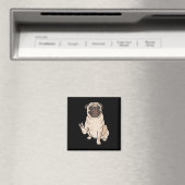 Mops Hund Asl Hand Gesture Deaf Hörverlust Awarene Magnet (In Situ (Geschirrspüler))