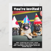 Mops Hund Besondere Einladung