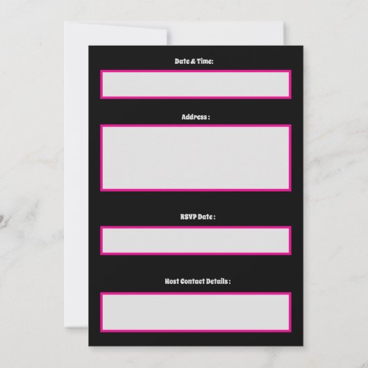 Mops Hund Besondere Einladung (Rückseite)