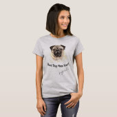 Mops Hund Beste Hunde Mama je T-Shirt (Vorne ganz)