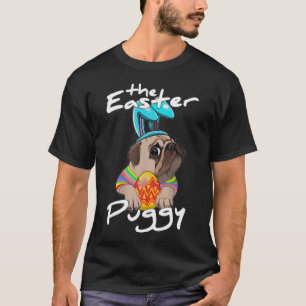 Mops Hund Bunny Frohe Ostern T-Shirt