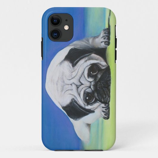 Mops-Hund Case-Mate iPhone Hülle (Rückseite)