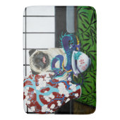 Mops Hund Chinesischer Drache Badematte (Vorderseite Vertikal)