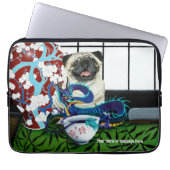 Mops Hund Chinesischer Drache Laptopschutzhülle (Vorderseite)