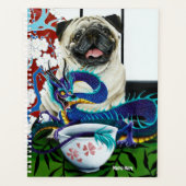Mops Hund Chinesischer Drache Planer (Vorderseite)