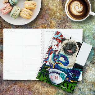 Mops Hund Chinesischer Drache Planer
