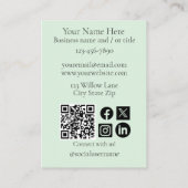 Mops Hund Chinesischer Drache Visitenkarte (Rückseite)