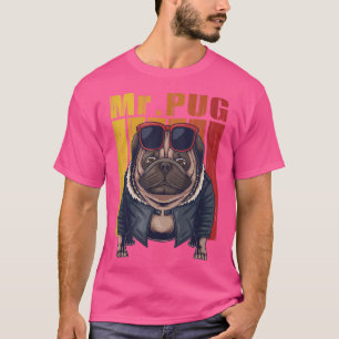 Mops Hund Cool Vector Abbildung 6145 T-Shirt