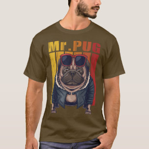 Mops Hund coole Vektorgrafik T-Shirt
