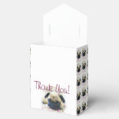 Mops Hund Danke Gastgeschenk Box Geschenkschachtel (Geöffnet)