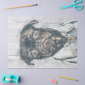 Mops Hund Decoupage Seidenpapier (Basteln)