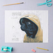 Mops Hund Decoupage Seidenpapier (Basteln)