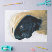 Mops Hund Decoupage Seidenpapier (Basteln)