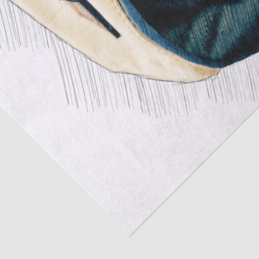 Mops Hund Decoupage Seidenpapier (Detail)