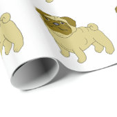 Mops-Hund-Design Geschenkpapier (Rolleneckpunkt)