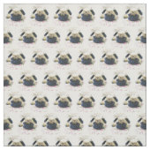 Mops-Hund-Fabrik Stoff (Muster)