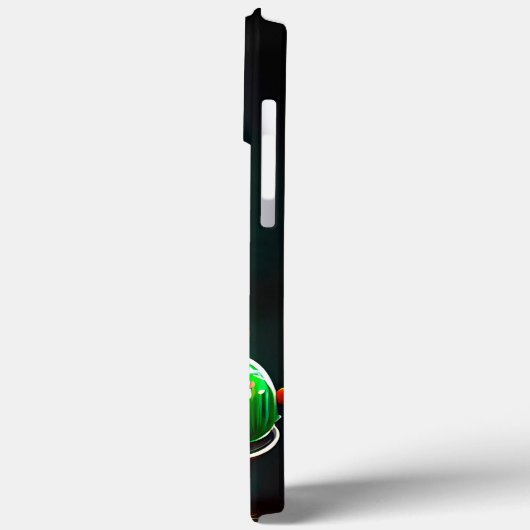 Mops Hund Fahrrad St. Patrick's Day Case-Mate iPhone Hülle (Rückseite / Links)