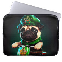 Mops Hund Fahrrad St. Patrick's Day