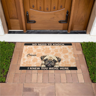 Mops-Hund  Fußmatte