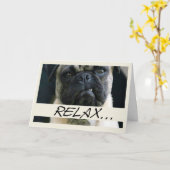 Mops Hund Geburtstag Karte (Gelbe Blume)