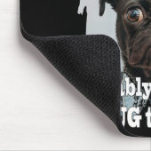 Mops Hund gestern Morgen Mousepad (Ecke)
