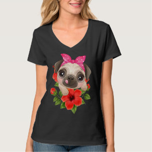Mops Hund Haustier Niedlich 4 T-Shirt