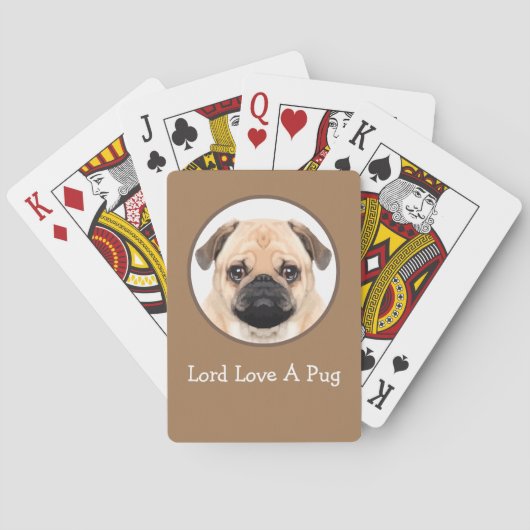 Mops Hund Hunde Hunde Hunde Hunde Hunde Kartenspie Spielkarten (Rückseite)