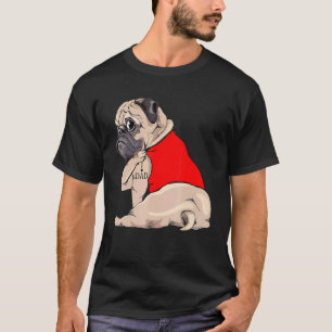 Mops-Hund, ich liebe Papa-Tattoo Familie T-Shirt