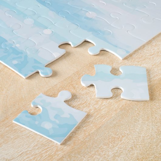 Mops Hund in der Weihnachtslieferung LKW Schnee Puzzle (Seite)