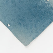 Mops Hund in Sledge Lass es Schnee Weihnachten Fleecedecke (Ecke)