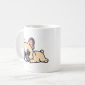 Mops Hund Kaffeetasse (Vorderseite Links)