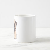 Mops-Hund Kaffeetasse (Mittel)