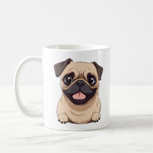 Mops-Hund Kaffeetasse