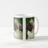 Mops-Hund Kaffeetasse (VorderseiteRechts)