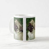 Mops-Hund Kaffeetasse (Vorderseite Links)