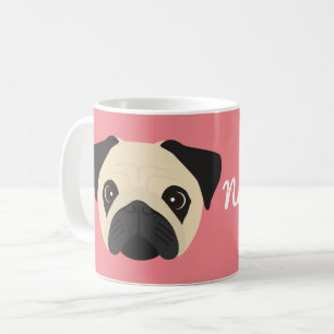 Mops-Hund-Kaffeetasse Kaffeetasse