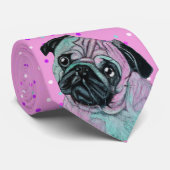 Mops-Hund Krawatte (Gerollt)