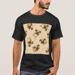 Mops Hund Kunst Möpse Welpe lustig süße Hunde T-Shirt