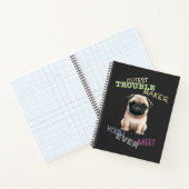 Mops Hund Kutteststörer Niedlich Adortable Funny Notizblock (Innenseite)