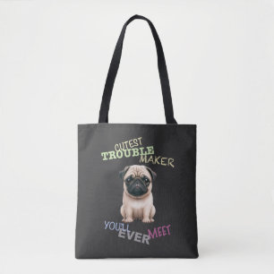 Mops Hund Kutteststörer Niedlich Adortable Funny Tasche
