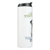 Mops Hund Kutteststörer Niedlich Adortable Funny Thermosbecher (Nach links gedreht)