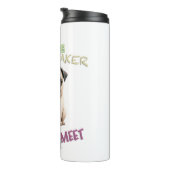 Mops Hund Kutteststörer Niedlich Adortable Funny Thermosbecher (Nach rechts gedreht)