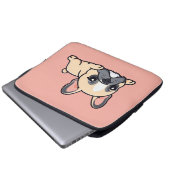Mops-Hund Laptopschutzhülle (Vorne Knopf)