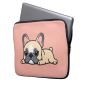 Mops-Hund Laptopschutzhülle (Vorderseite Links)