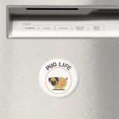 Mops-Hund-Leben-Magnet Magnet (In Situ (Geschirrspüler))