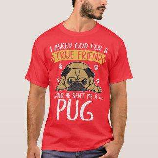 Mops Hund Lover Jesus Christ Gebet Geschenk Mops T-Shirt
