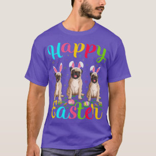 Mops Hund Lover Ostern Ei Bunny Mops Happy Eas T-Shirt