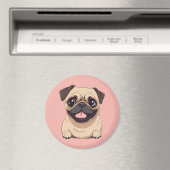 Mops-Hund Magnet (In Situ (Geschirrspüler))